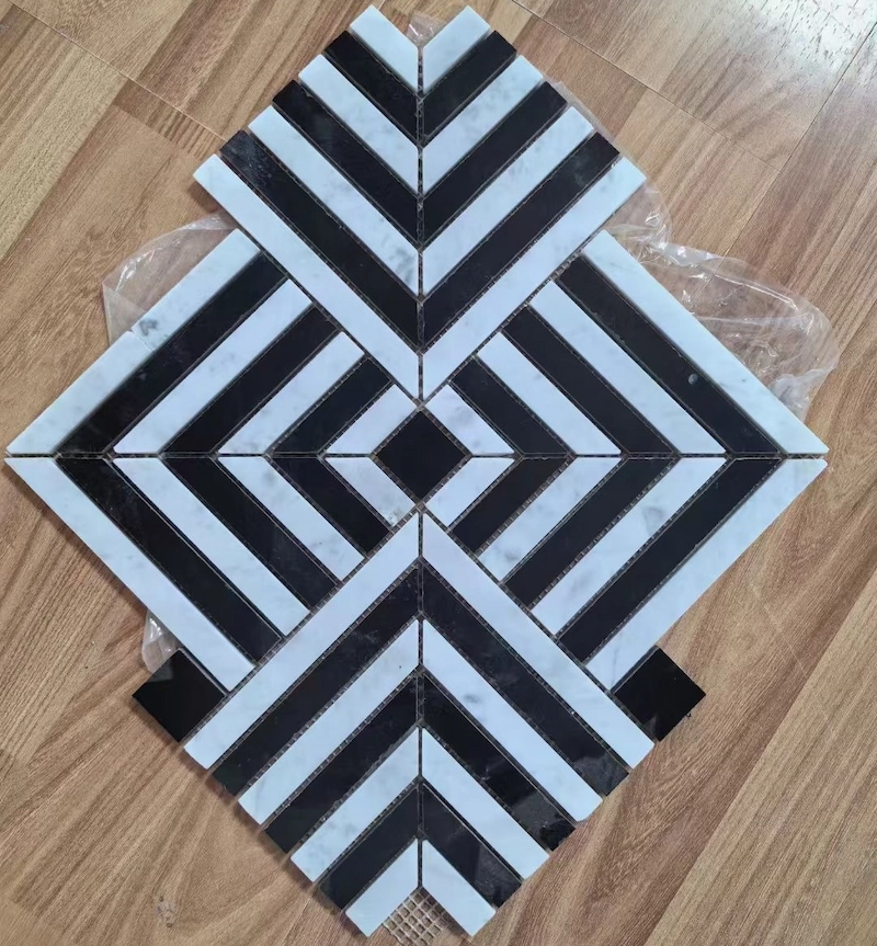 marble-chevron-mosaic-floor-tile