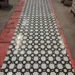 Marble Waterjet Inlay Floor Tile