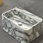 Arabescato Marble Bathroom Sink
