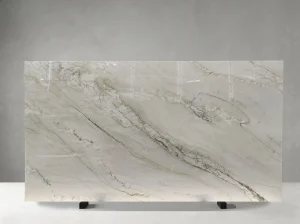 calacatta quartzite slab directional pattern natural stone surface