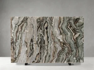 green fantasy quartzite slab dark green white contrast for luxury interiors