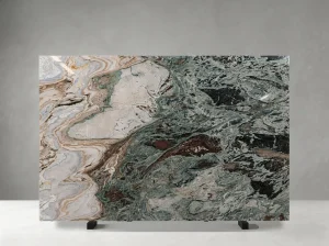green fantasy quartzite slab vertical mineral movement natural stone surface