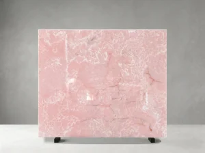 onice rosa onyx slab pink translucent for backlit panels walls and island tops