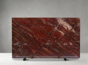 red jasper marble slab dramatic white veining for feature walls and table tops