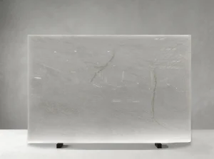 snow white marble slab light grey movement for custom interior projects