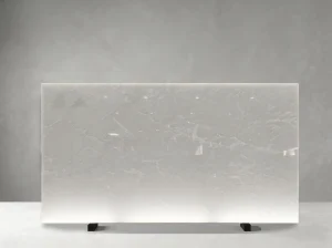 snow white marble slab minimal white pattern for wall cladding and table tops
