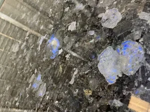 spectrolite granite slab black mineral texture for wall cladding and flooring