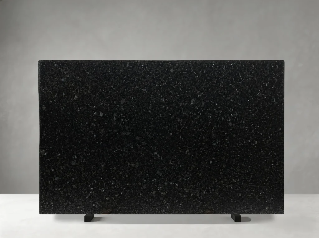 spectrolite granite slab polished dark surface for island tops and table tops