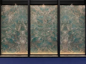 amazon green quartzite backlit feature wall application for luxury interiors
