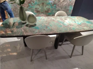 amazon green quartzite dining table application for luxury interiors