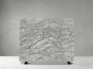 antigua green marble slab with soft white veining for custom interiors