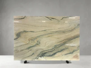 aqua royal quartzite slab beige grey golden vein for walls and island tops