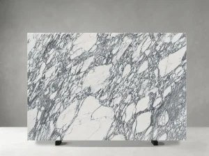 arabascato bianco marble slab with bold grey veining for walls and floors