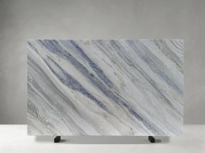 blue crystal marble blue grey polished slab