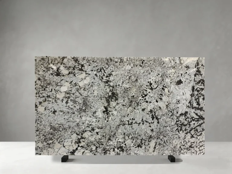 branco splendor granite slab white black mineral detail for interiors