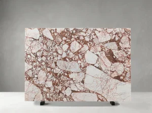burberry pink marble slab with soft pink breccia pattern for walls and tables
