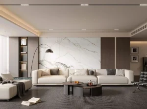 calacatta oriental marble living room wall cladding for premium interiors