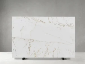 calacatta oriental marble polished white gold slab for luxury interiors