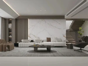 calacatta venatina marble luxury living room wall cladding