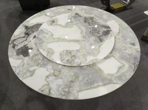 caribbean island marble round table top for luxury interior project