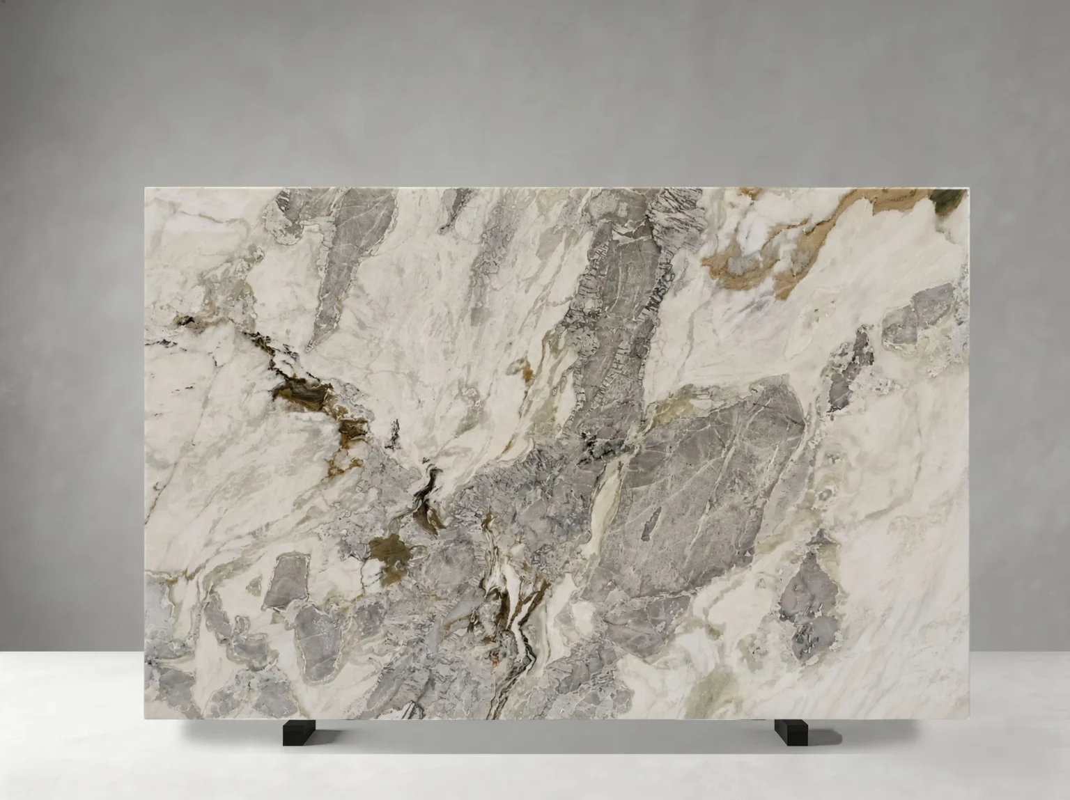 cuarcita dover quartzite polished light grey slab for luxury interiors