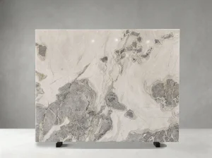 cuarcita dover quartzite slab soft white grey pattern for custom stone projects