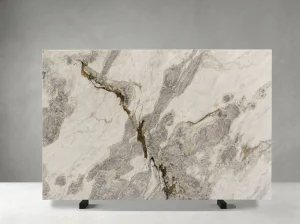cuarcita dover quartzite slab with warm mineral veins for island tops