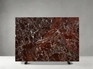 elazig cherry marble slab white veining natural red marble surface