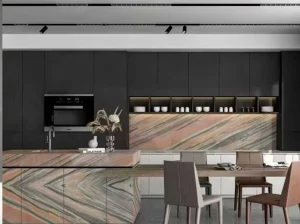 estramoz pink marble kitchen countertop backsplash