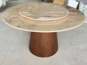 estramoz pink marble round table top