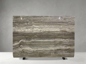 iran gray travertine slab linear grey pattern for walls and table tops