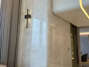 karibib white marble wall cladding for refined interior project