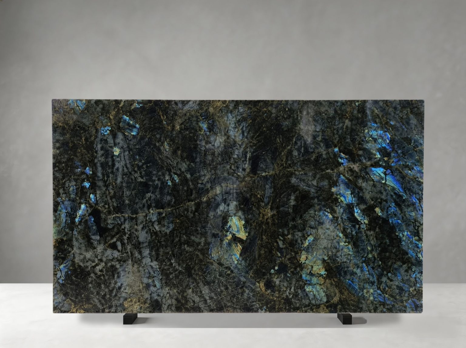 lemurian blue granite slab blue iridescent minerals for walls floors and island tops