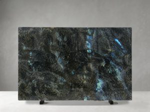 lemurian blue granite slab polished blue flashes for island tops and table tops