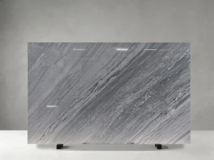 palissandro blue marble slab dark swirling pattern for feature walls and counters