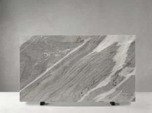 palissandro blue marble slab horizontal grey bands for wall cladding and table tops