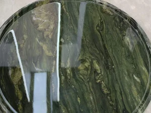 picasso green granite round table top
