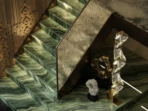 picasso green granite staircase application