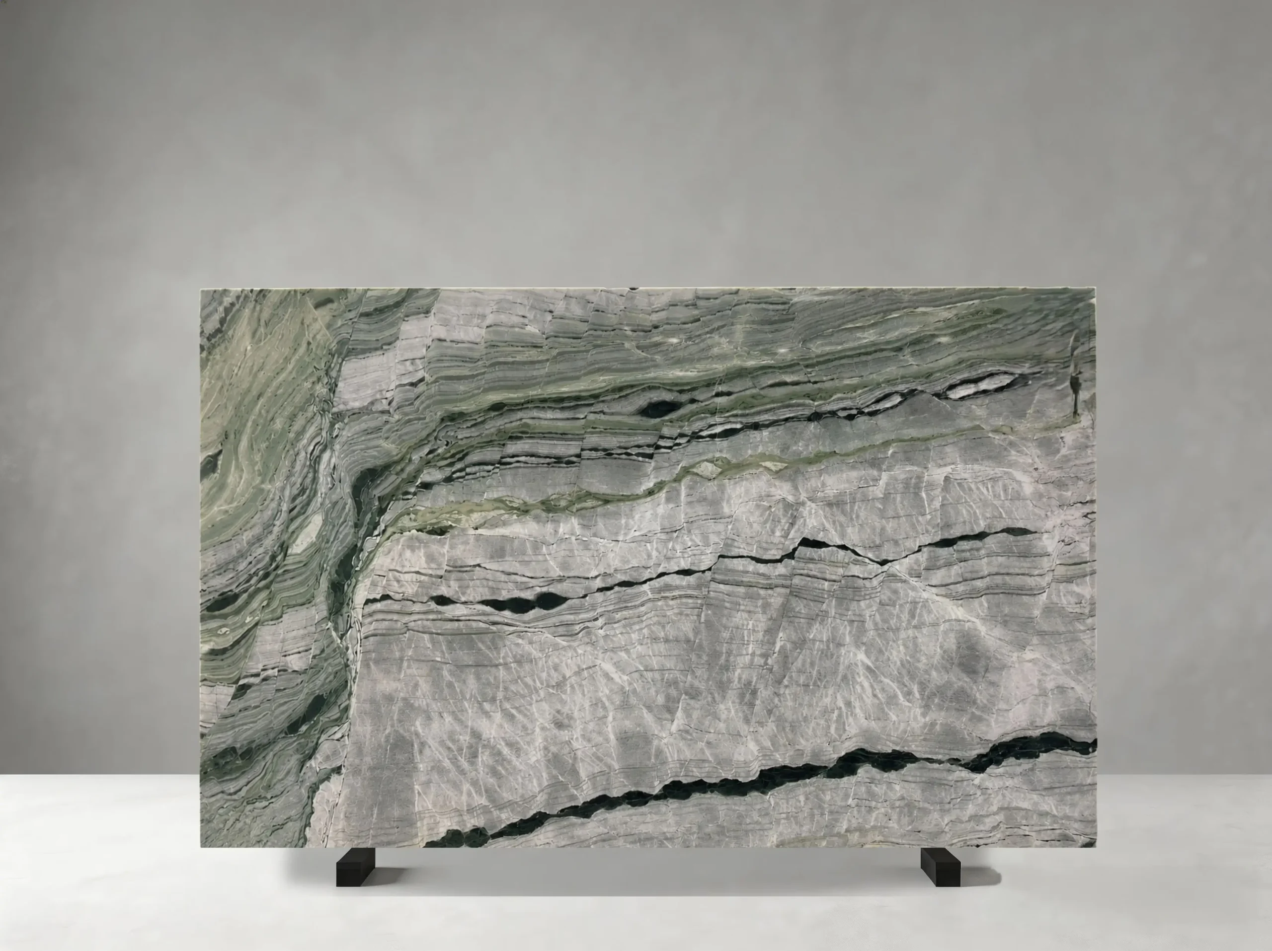 river-jade-marble-linear-veining-slab-05.webp river jade marble slab with linear green grey and dark veining