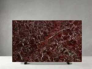 rosa levantino marble slab white veining natural red marble surface