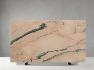 rosa portogallo marble pink slab green veins