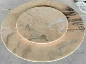 rosa portogallo marble round table top