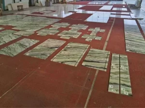 shangri la jade green marble cut to size layout for project fabrication
