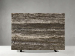 silver gray travertine slab linear grey pattern for walls and table tops