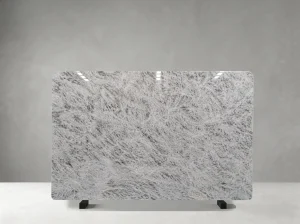 snowy mountain marble slab soft grey white pattern for wall cladding