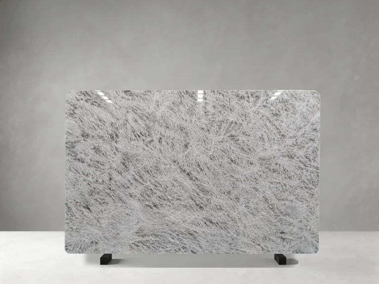 snowy mountain marble slab soft grey white pattern for wall cladding