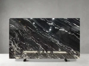 titanium mc granite slab linear mineral vein for table tops and feature walls