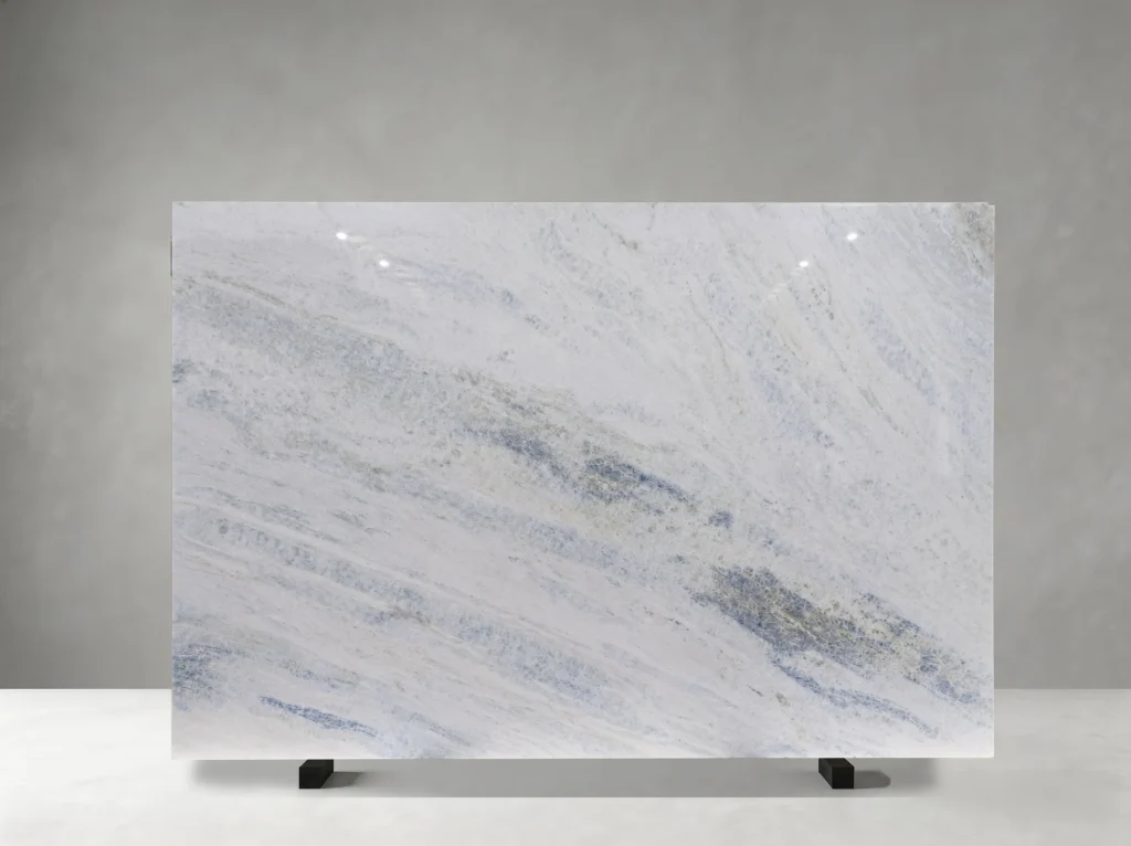 tropical blue marble large format slab