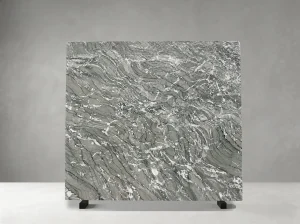 verde antigua marble slab with natural movement for custom stone projects