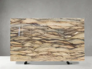 verde lara granite polished warm tone slab for table tops and feature walls